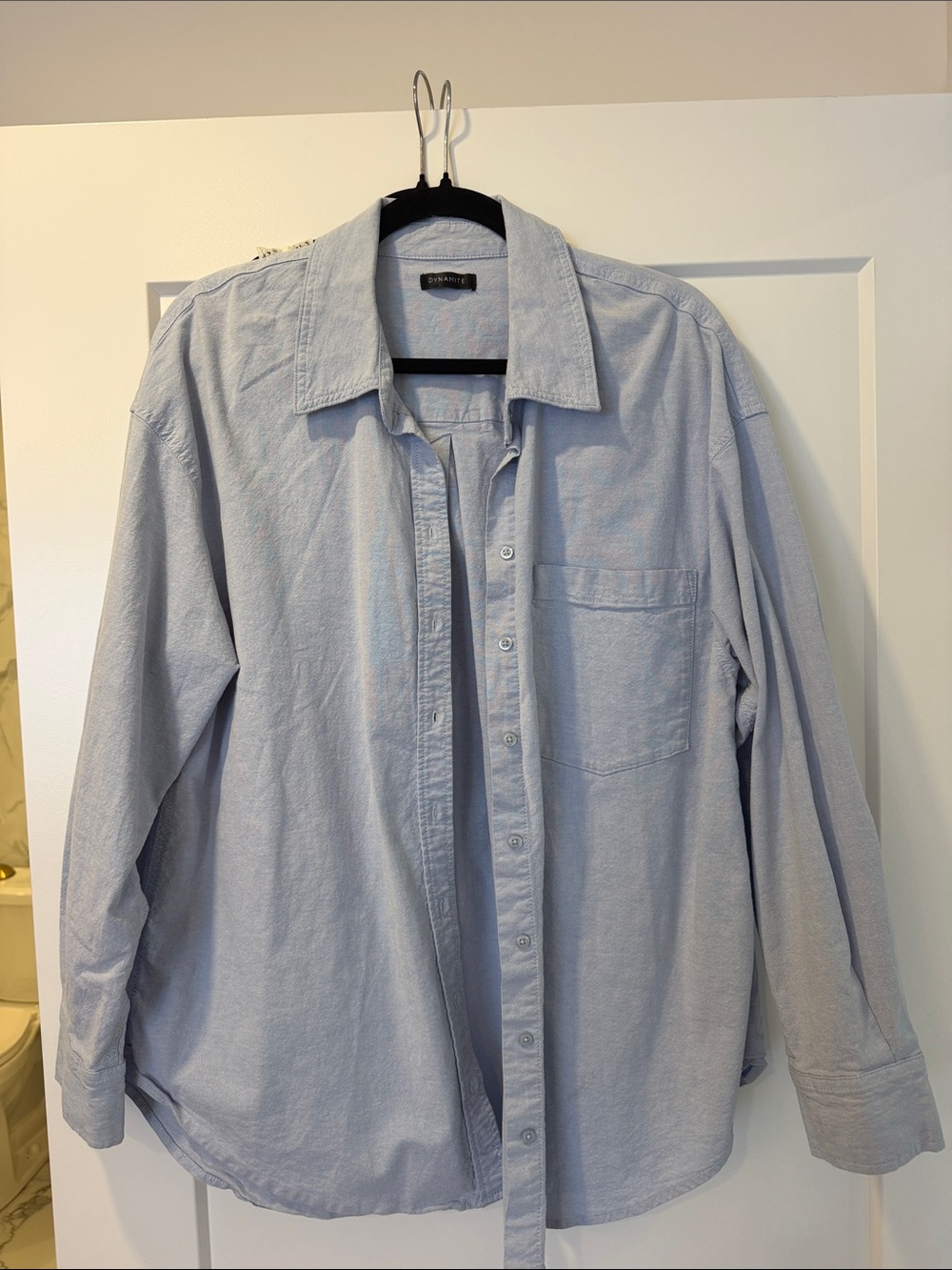 Dynamite Pale Blue Men’s Button-Down Shirt